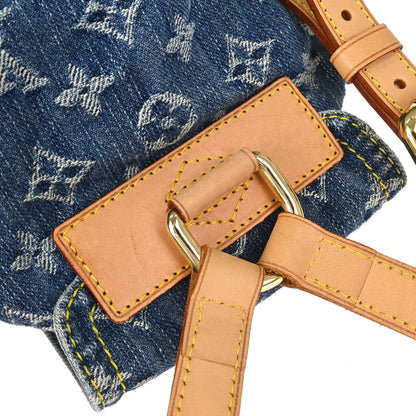 Louis Vuitton 2006 Blue Monogram Denim Sac a Dos PM Backpack M95057