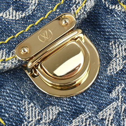 Louis Vuitton 2006 Blue Monogram Denim Sac a Dos PM Backpack M95057