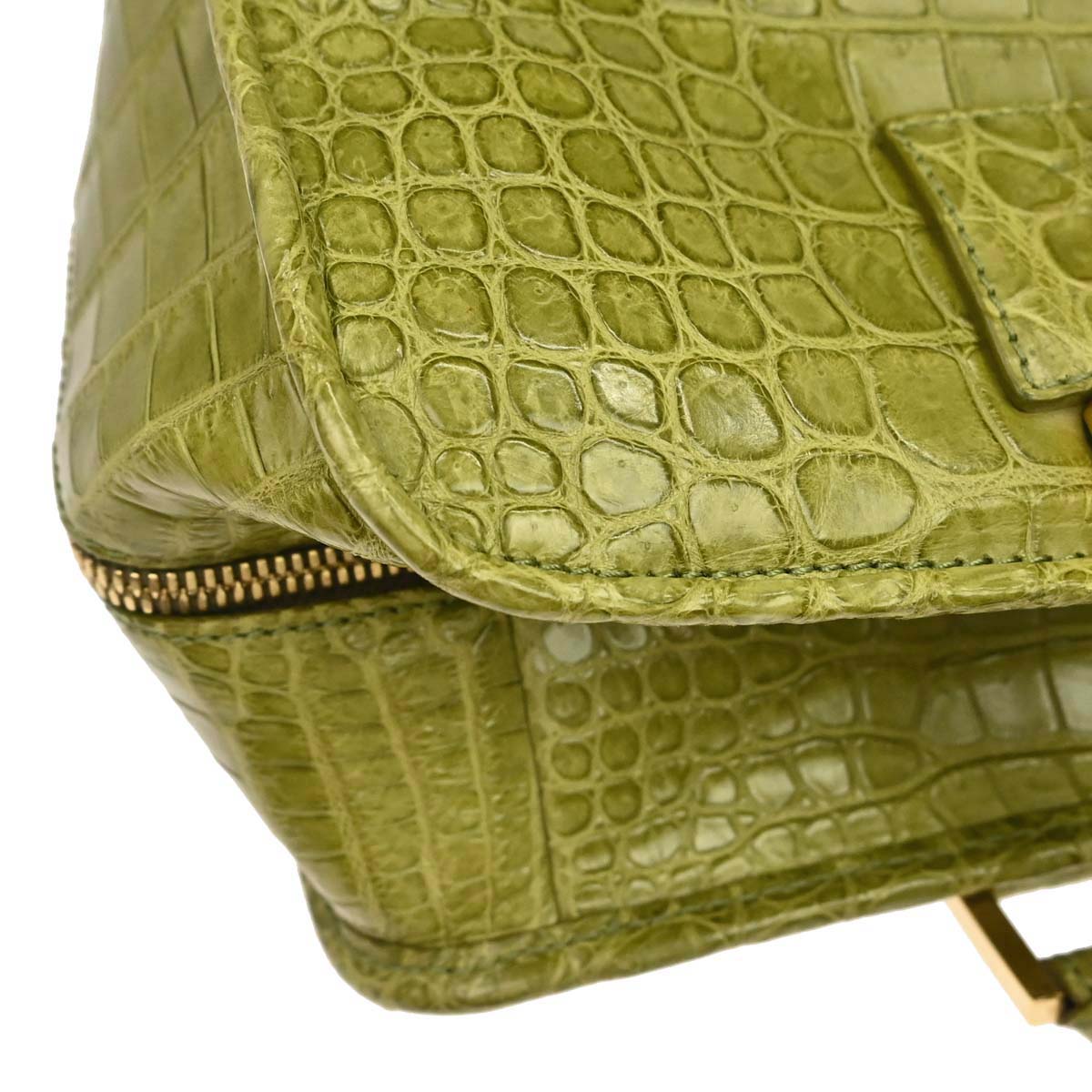 Loewe * Green Crocodile Amazona 36 Handbag