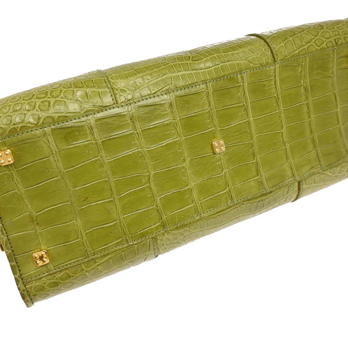 Loewe * Green Crocodile Amazona 36 Handbag