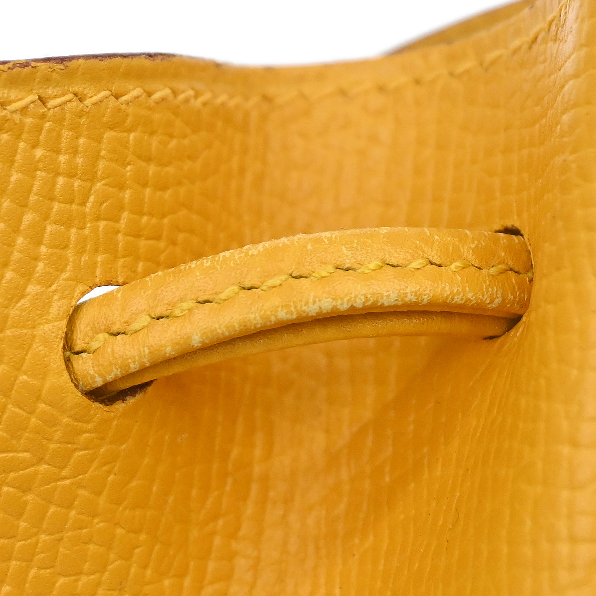 Hermes Jaune Courchevel Vespa Mini Pouch Bag