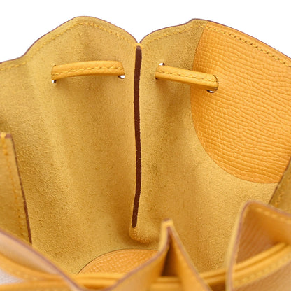 Hermes Jaune Courchevel Vespa Mini Pouch Bag