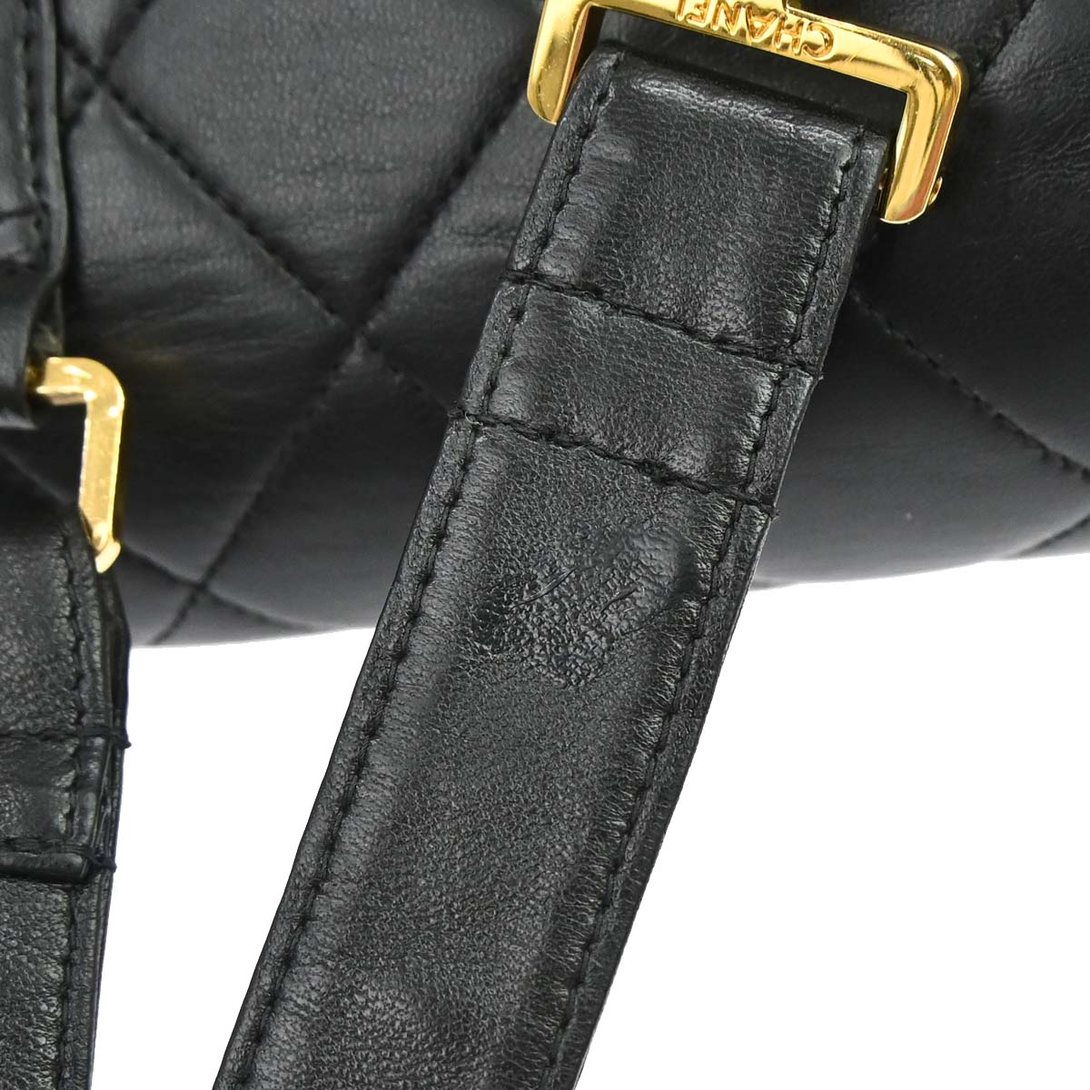 Chanel Black Lambskin Backpack