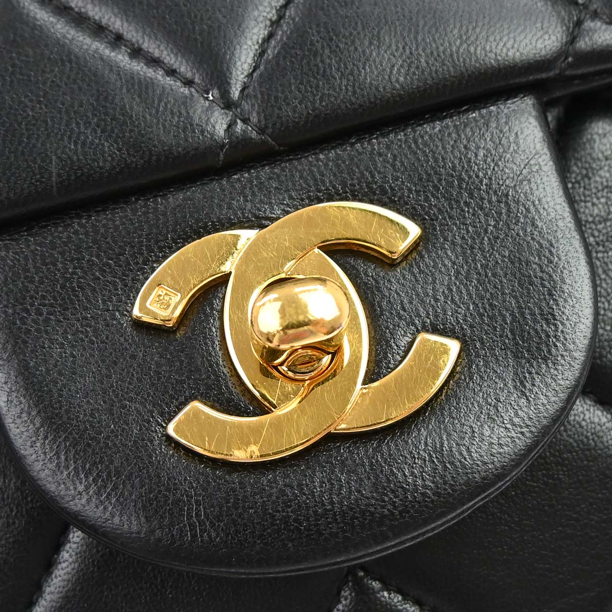 Chanel Black Lambskin Backpack