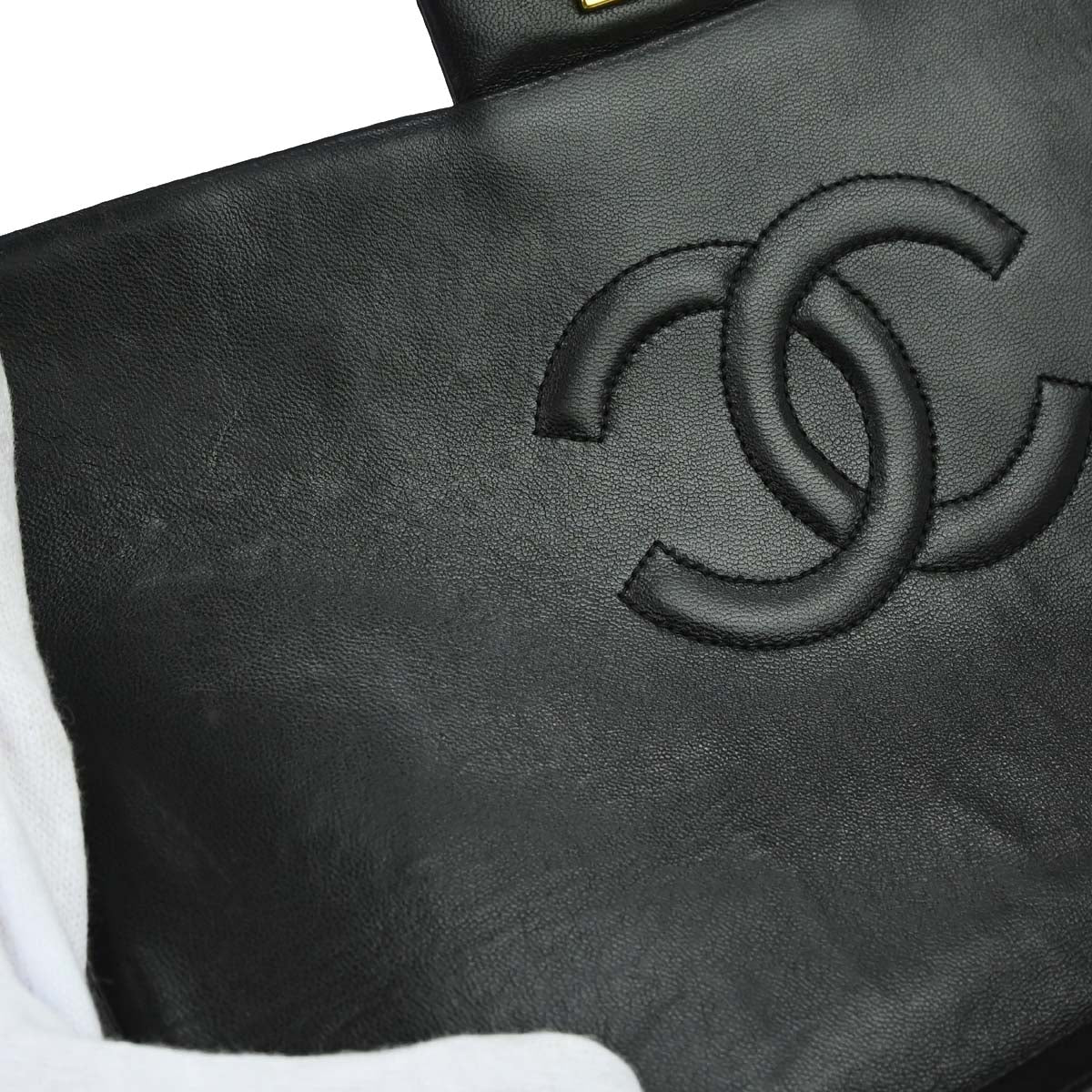 Chanel Black Lambskin Backpack