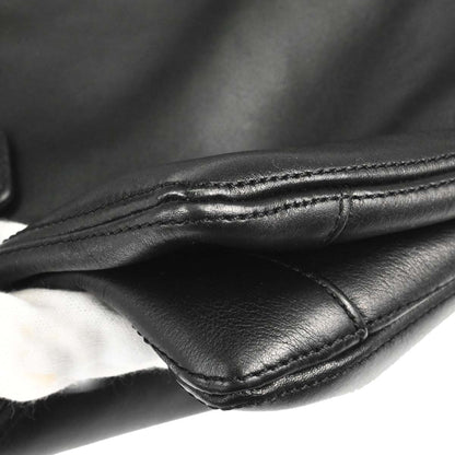 Chanel 2000-2002 Black Lambskin Tote Shoulder Bag