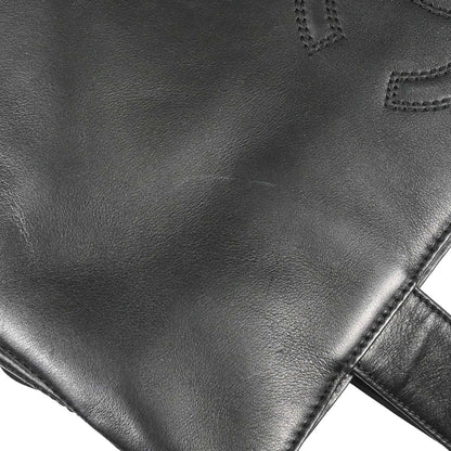 Chanel 2000-2002 Black Lambskin Tote Shoulder Bag