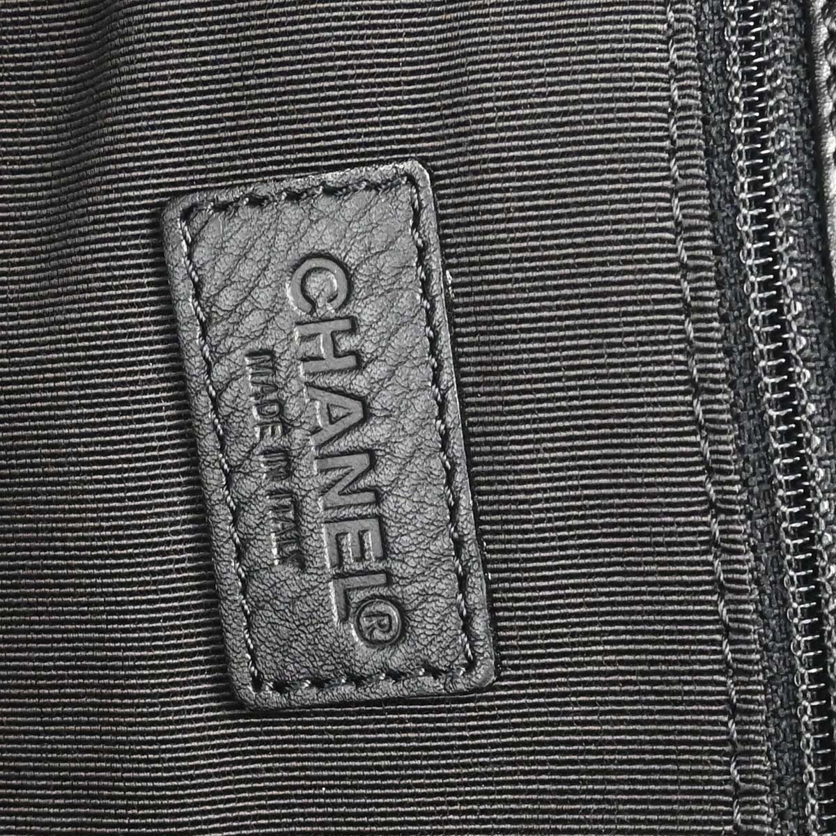 Chanel 2000-2002 Black Lambskin Tote Shoulder Bag