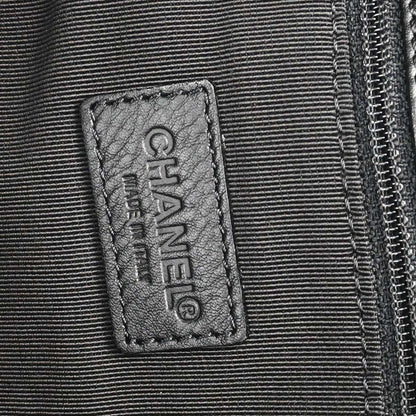 Chanel 2000-2002 Black Lambskin Tote Shoulder Bag