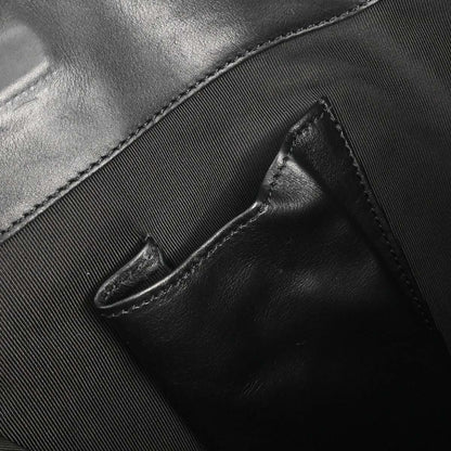 Chanel 2000-2002 Black Lambskin Tote Shoulder Bag