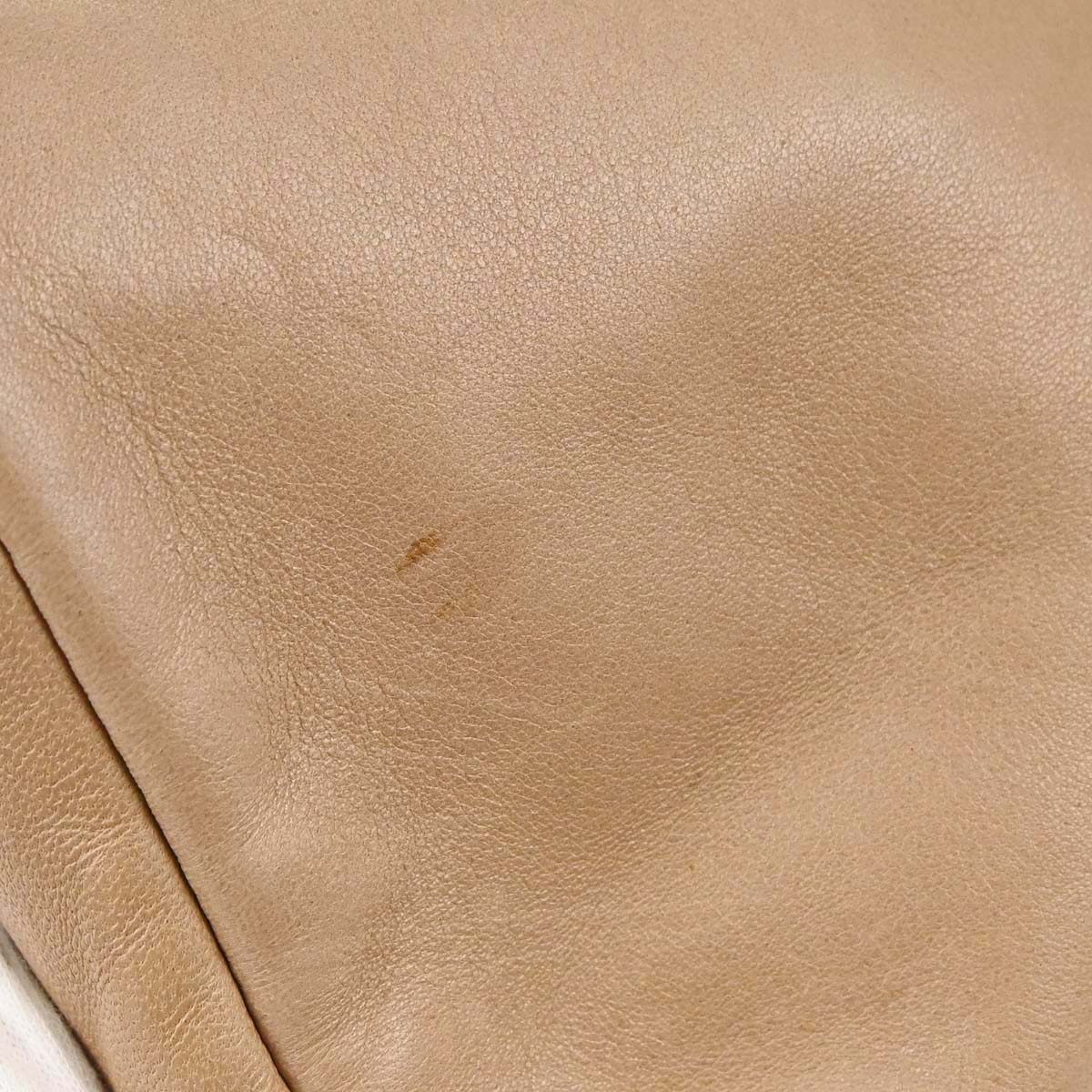 Chanel 2005-2006 Beige Lambskin Chain Stitch Handbag