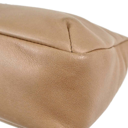 Chanel 2005-2006 Beige Lambskin Chain Stitch Handbag