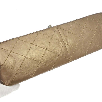Chanel 2012-2013 Gold Calfskin 2.55 Jumbo Classic Double Flap Shoulder Bag
