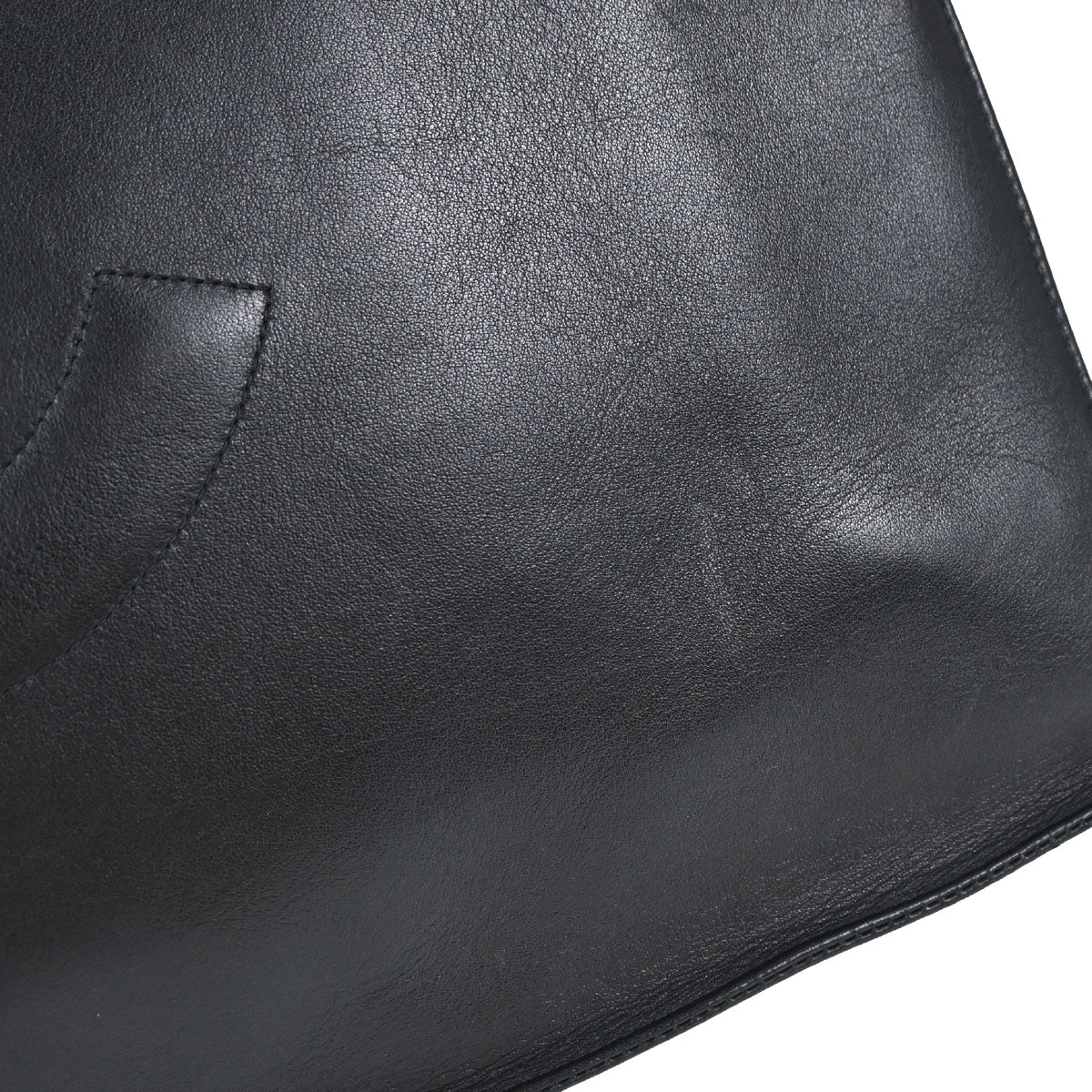 Chanel 1994-1996 Black Lambskin Chain Tote Shoulder Bag
