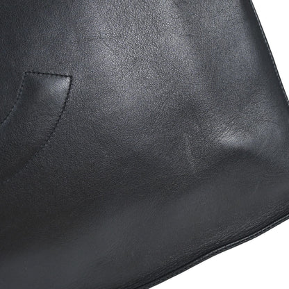 Chanel 1994-1996 Black Lambskin Chain Tote Shoulder Bag