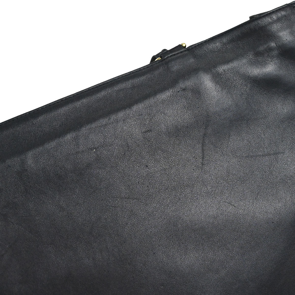 Chanel 1994-1996 Black Lambskin Chain Tote Shoulder Bag