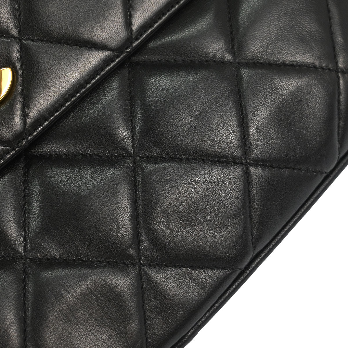 Chanel 1994-1996 Black Lambskin Camera Bag Large