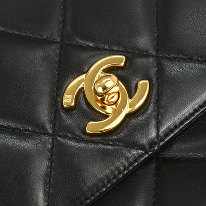 Chanel 1994-1996 Black Lambskin Camera Bag Large