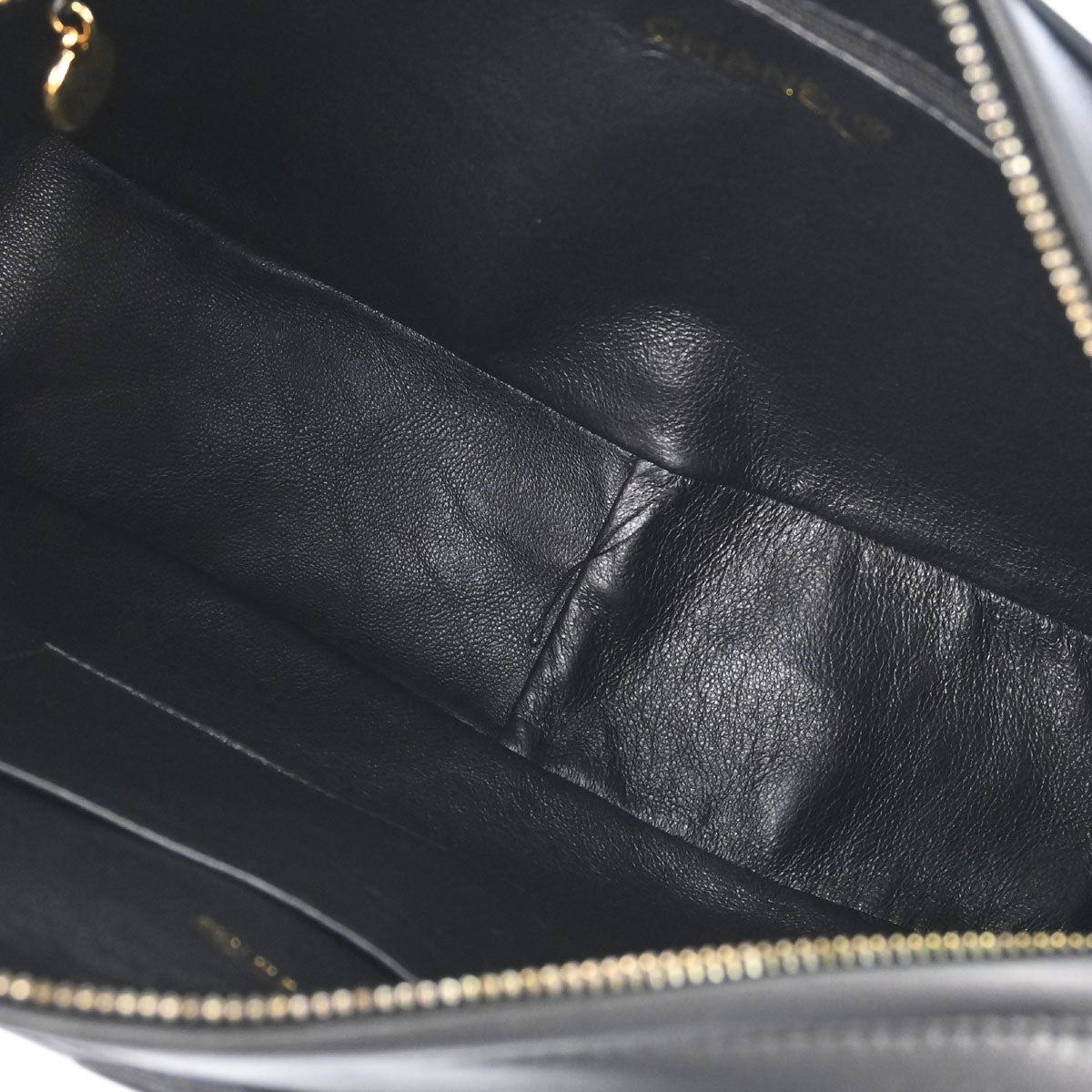 Chanel 1994-1996 Black Lambskin Camera Bag Large