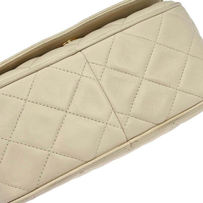 Chanel 1989-1991 Ivory Lambskin Camera Bag Mini