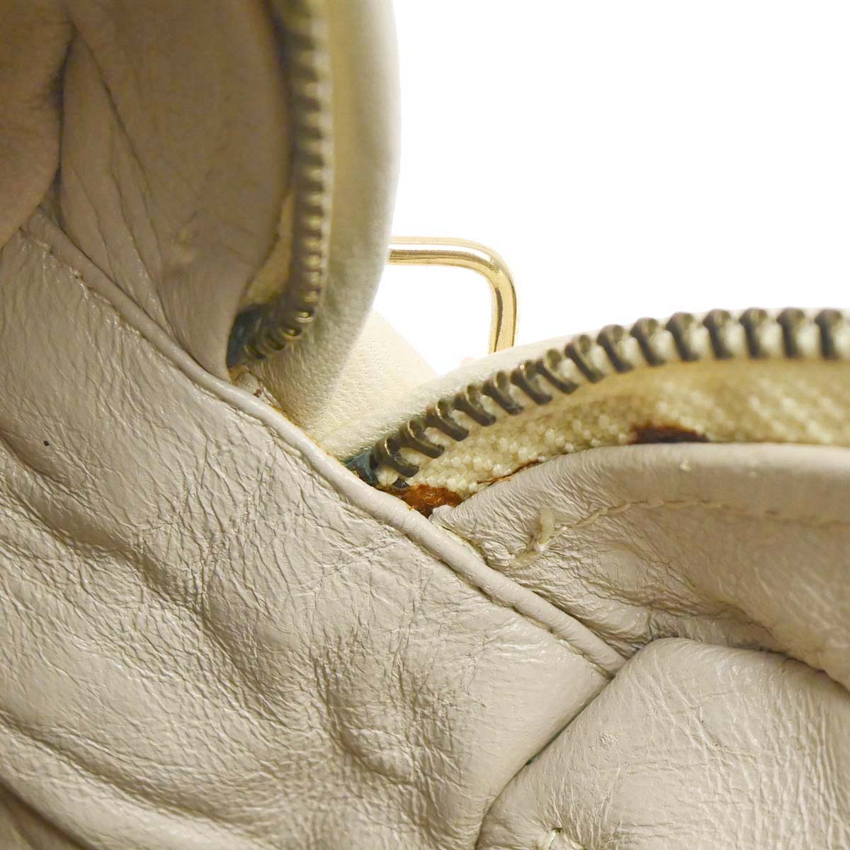 Chanel 1989-1991 Ivory Lambskin Camera Bag Mini