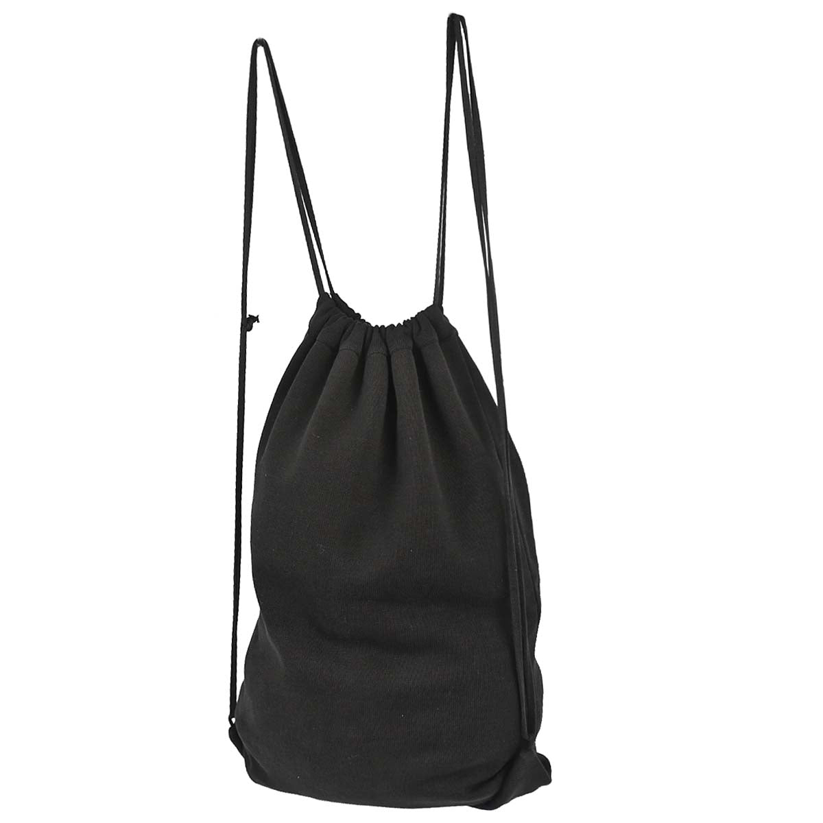 Chanel 2003-2004 Black Cotton Sport Line Drawstring Backpack