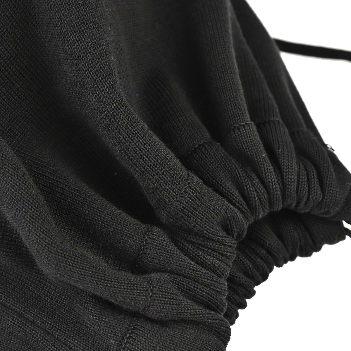 Chanel 2003-2004 Black Cotton Sport Line Drawstring Backpack