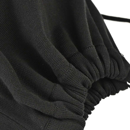 Chanel 2003-2004 Black Cotton Sport Line Drawstring Backpack