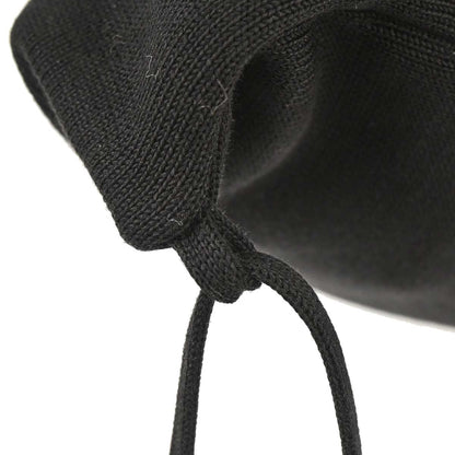Chanel 2003-2004 Black Cotton Sport Line Drawstring Backpack