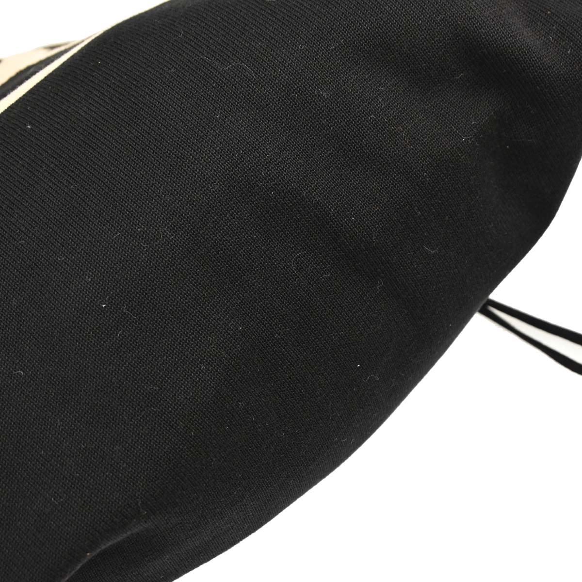 Chanel 2003-2004 Black Cotton Sport Line Drawstring Backpack
