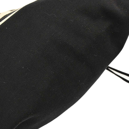 Chanel 2003-2004 Black Cotton Sport Line Drawstring Backpack