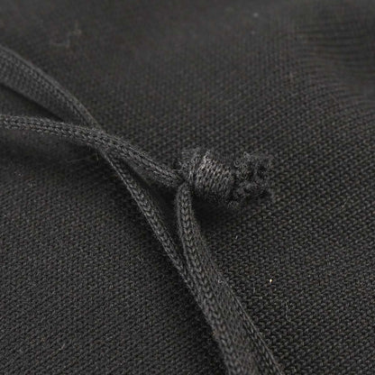 Chanel 2003-2004 Black Cotton Sport Line Drawstring Backpack