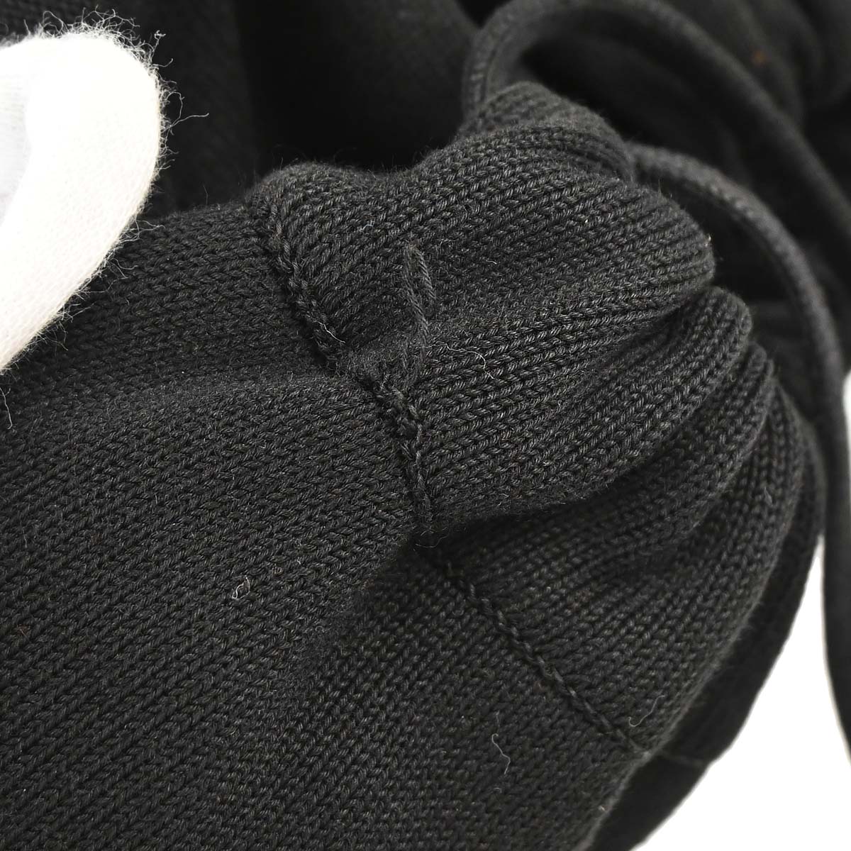 Chanel 2003-2004 Black Cotton Sport Line Drawstring Backpack