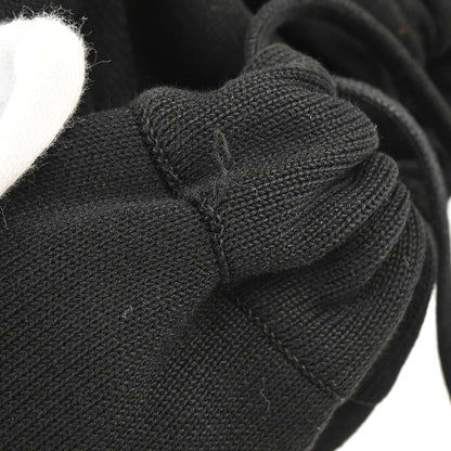 Chanel 2003-2004 Black Cotton Sport Line Drawstring Backpack