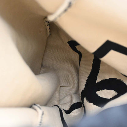 Chanel 2003-2004 Black Cotton Sport Line Drawstring Backpack