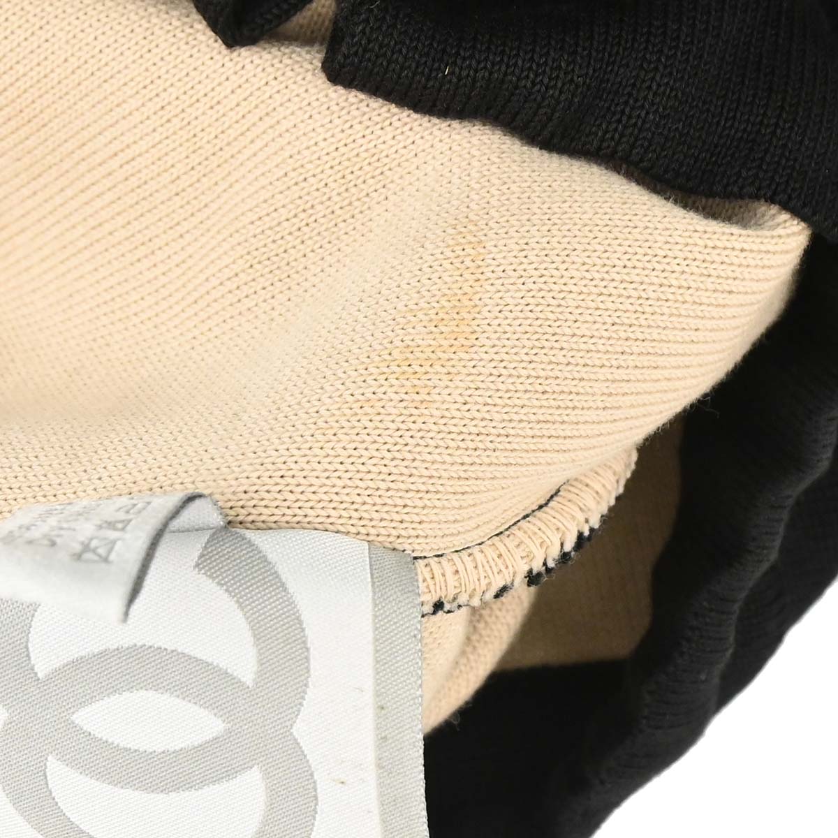 Chanel 2003-2004 Black Cotton Sport Line Drawstring Backpack