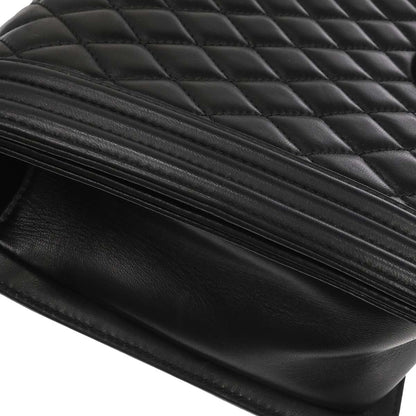 Boy Chanel 2017 Black Lambskin Medium Shoulder Bag