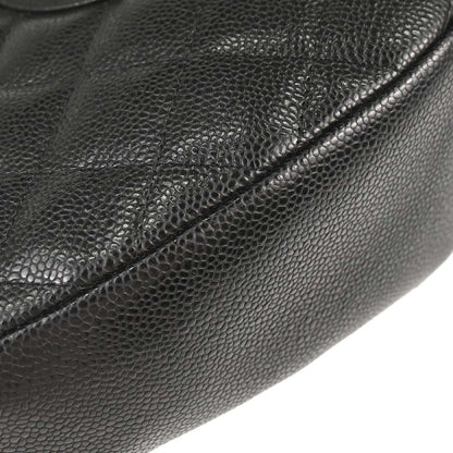 Chanel 2003-2004 Black Caviar Skin Hobo Handbag