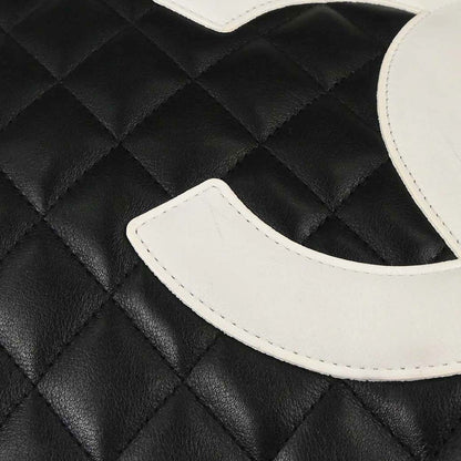 Chanel 2005-2006 Black Calfskin Cambon Ligne Tote Handbag