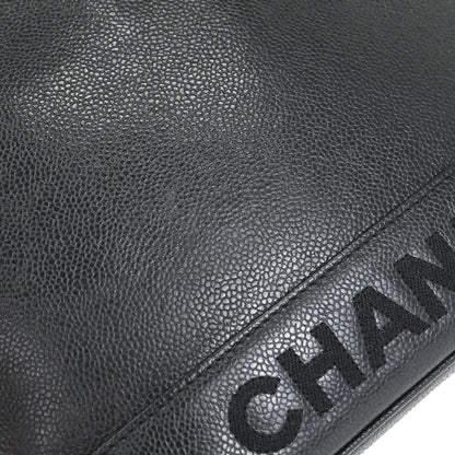 Chanel 1996-1997 Black Caviar Skin Shoulder Bag