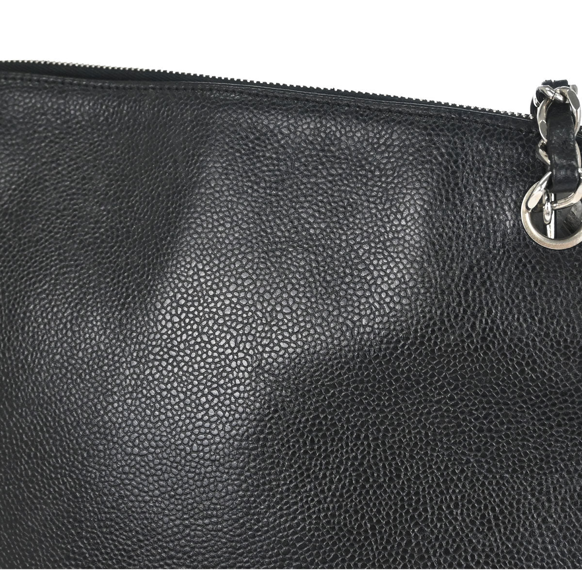 Chanel 1996-1997 Black Caviar Skin Shoulder Bag