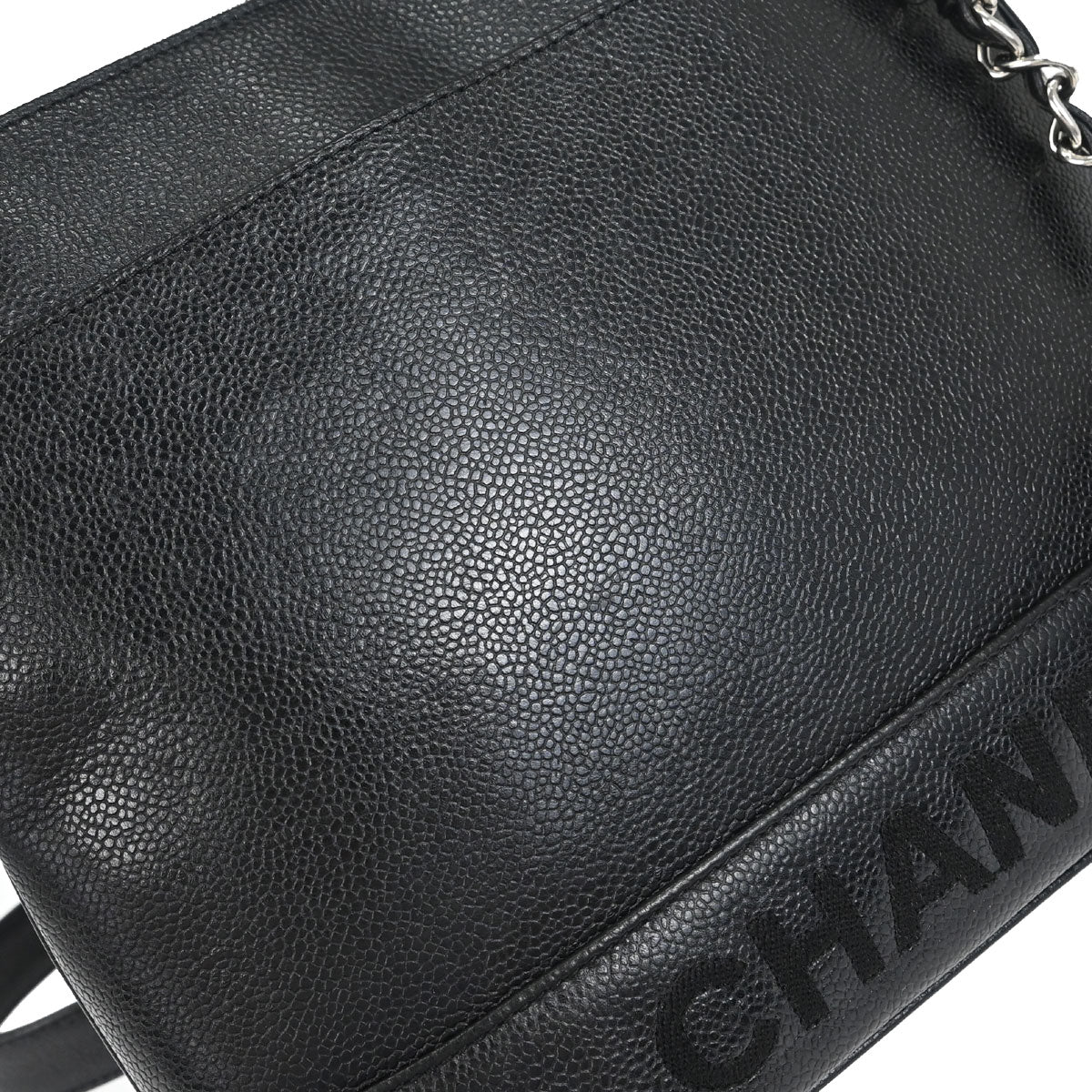 Chanel 1996-1997 Black Caviar Skin Shoulder Bag