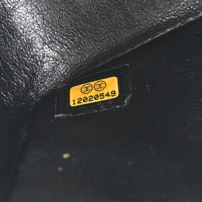 Chanel 2008-2009 Black Caviar Skin Mini Classic Square Flap Bag 17