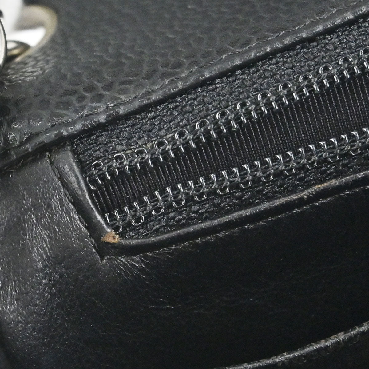 Chanel 2008-2009 Black Caviar Skin Mini Classic Square Flap Bag 17