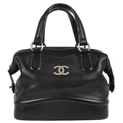 Chanel 2005-2006 Black Calfskin Country Ride Doctor Bag Handbag