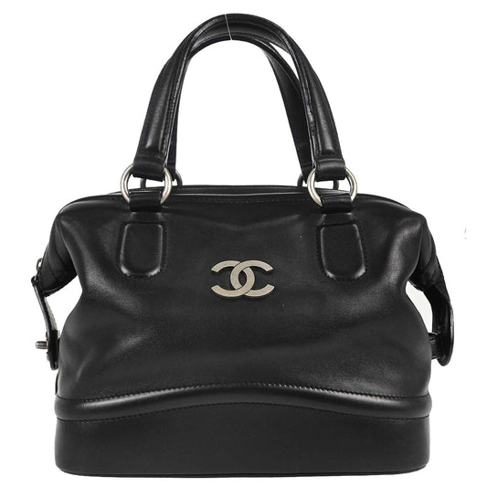 Chanel 2005-2006 Black Calfskin Country Ride Doctor Bag Handbag