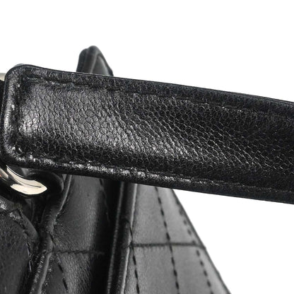 Chanel 1997-1999 Black Caviar Skin Tote Handbag