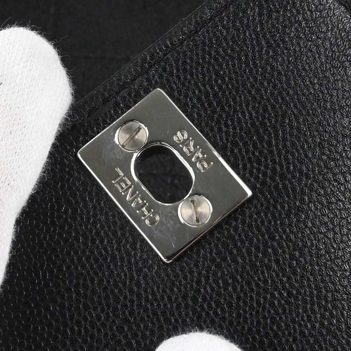 Chanel 1997-1999 Black Caviar Skin Tote Handbag