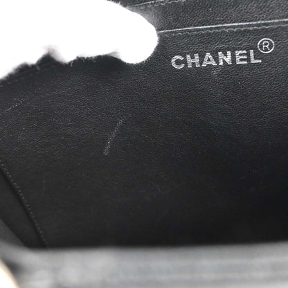 Chanel 1997-1999 Black Caviar Skin Tote Handbag