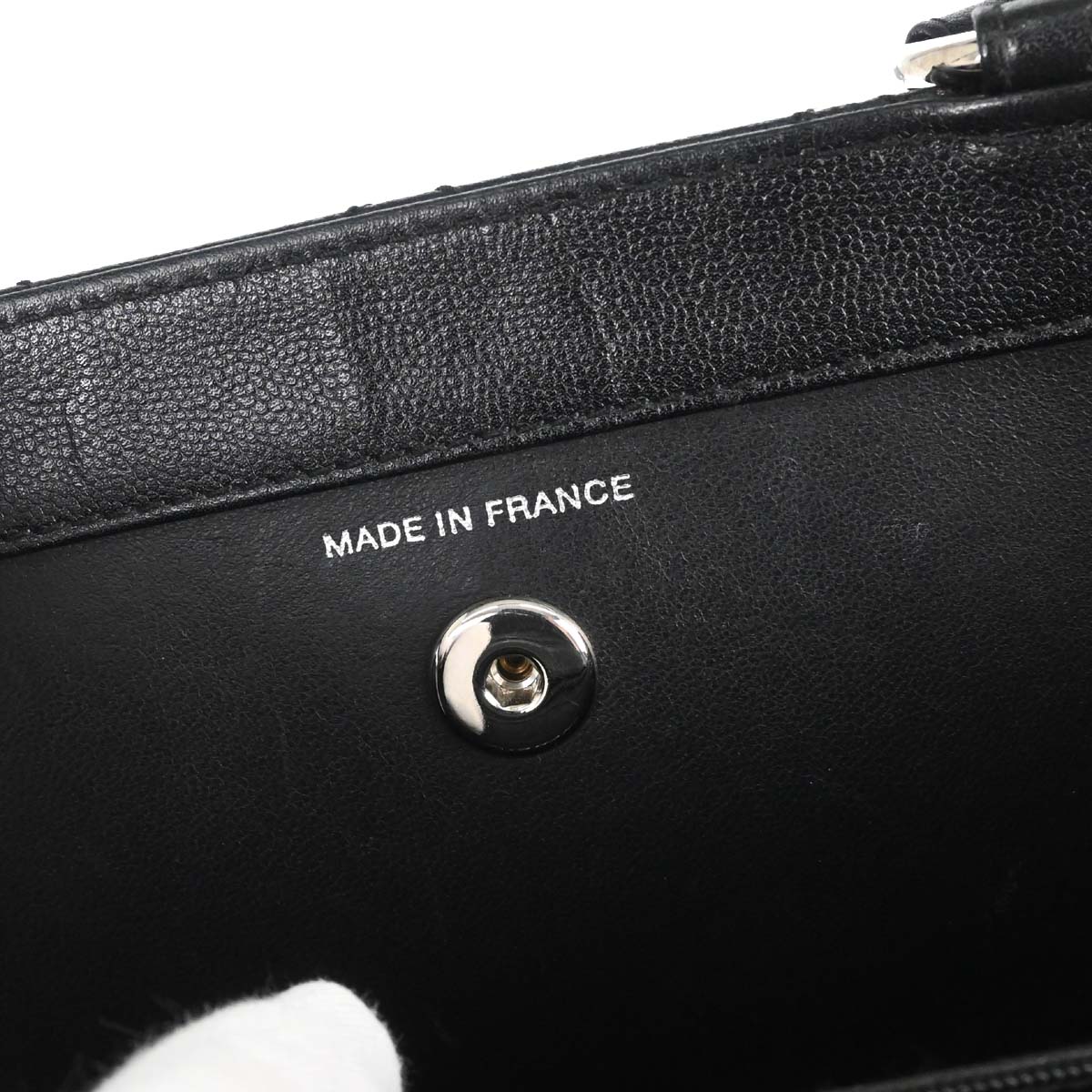 Chanel 1997-1999 Black Caviar Skin Tote Handbag